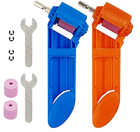 BONEDAY 2pcs Afilador de Brocas Portátil, Taladro Eléctrico Herramienta Auxiliar, Se Utiliza Principalmente para Moler Brocas de Hierro, Se Utiliza con Taladros Eléctricos