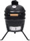 Gawany 2-in-1 Kamado Grill Smoker Holzkohlegrill Kugelgrill Standgrill Gartengrill Keramikgrill Räucherofen Barbecue BBQ Keramik Schwarz 56cm