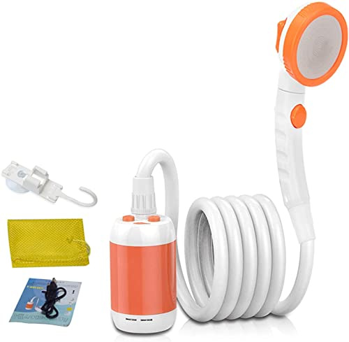 Laserbeak Portable Shower Camping Outdoor Shower Electric Hand Shower Electric Shower Camping Built-in Shower 5000 mAh Rechargeable Shower with Large Capacity for Indoor or Outdoor Shower