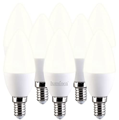 Luminea LED Birne E14: 8er-Set LED-Kerzen E14, C37, 3 W (ersetzt 30 W), 240 lm, warmweiß (Leuchtmittel Kerze, Leuchtmittel Kerzenbirnen, Leuchte)