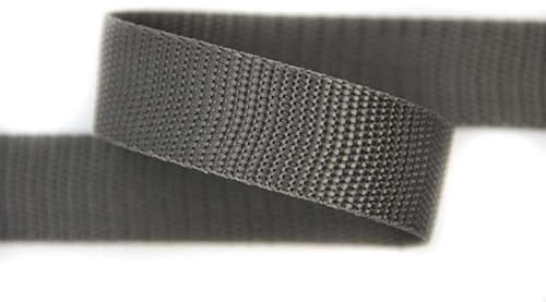 30mm | 5m Gurtband | Farbauswahl I 100% Polypropylen (grau, 25mm)