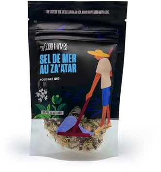Sel de mer Aux Zaatar et Romarin The Good Thymes® 125 g | épices orientales | 100% naturelles | 100% végétalien | Saveurs du Liban