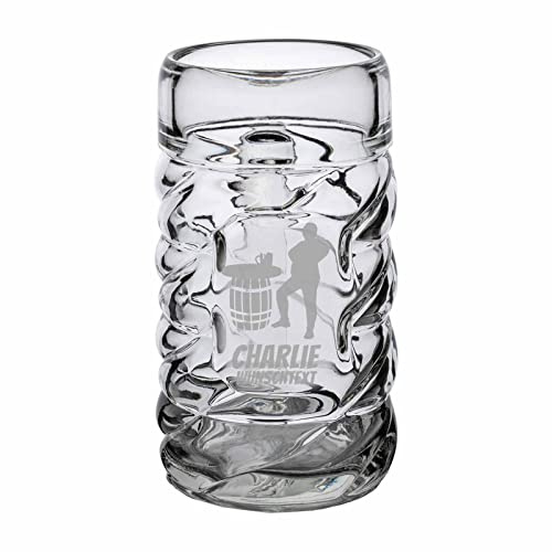 LUXENTU Diamond Maßkrug 1,0 Liter mit Gravur, 1 Stück, Personalisierter Bierkrug mit Motiv & Namen, Spülmaschinenfest, Stammtisch