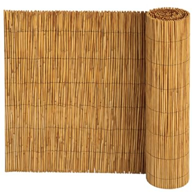 Virsus Arella in canna di Bambù, Recinzione Ombreggiante in bamboo naturale, Stuoia Frangivento e Frangivista per Decorazioni e Coperture, per Giardino, Balcone, Gazebo -3751F (150x300 cm)