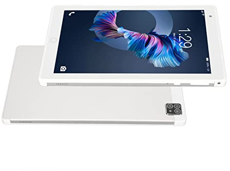 Airshi 8 Inch Tablet Front 2.0 Megapixel 4GB 64GB RAM 2.4G WiFi Rear 8.0 Megapixel Silver For Kids Office (UK Plug)