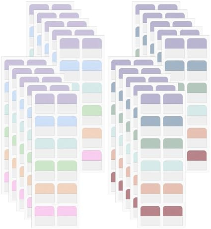 Lot de 240 onglets adhésifs - Marqueurs de page - Marqueurs de page - Marqueurs de page - Tablettes autocollantes - Pour documents, livres, journaux