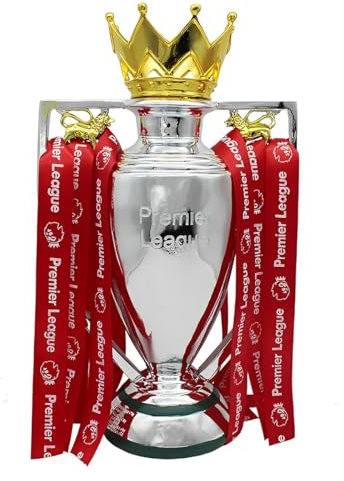 YYDSTES Premier Fussball Barclays Trophäen Replik Trophäe der Englischen Liga Meisterschaft Männer und Frauen Fußballfans Souvenir Sammlung Trophäe Heim Büro Dekoration Ornamente,15cm