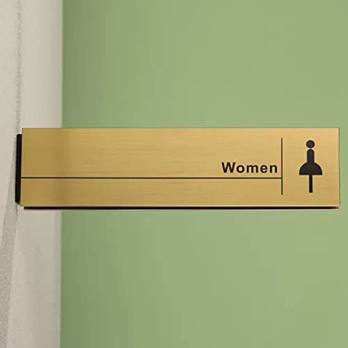 CHFYIJYHM Toilettentürschilder, Toilettenschild for Männer und Frauen, Badezimmerschild-Dekoration aus Aluminiumlegierung, Toilettenbeschilderung im Retro-Look for Büros, Unternehmen und Restaurants,