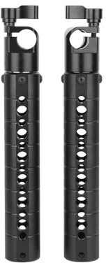 SZRIG Aluminium-Griff mit 15 mm Stangenklemme für Kamera-Schulterhalterung, 2 Stück