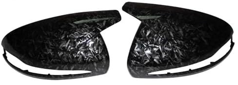 Auto Spiegelkappen Für Benz C Für KLASSE W205 2014 Spiegelkappen Glänzend Schwarz Abdeckung Auto Zubehör Außenspiegelkappe(Forged Grain)