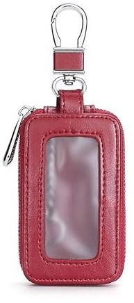 HONGDaFA Astuccio Portachiavo Auto per Dr 7.0 Dr 6.0 Dr 5.0 Dr 4.0 Dr 3.0 2024 2023 2022 2021 2015-2020, Borsa Portachiavi per Uomo Custodia per Chiavi per Auto,Red-A