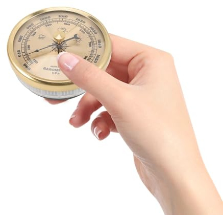 High Precision Dial Barometer 2.4 Inch Metal Frame Home Weather Gauge