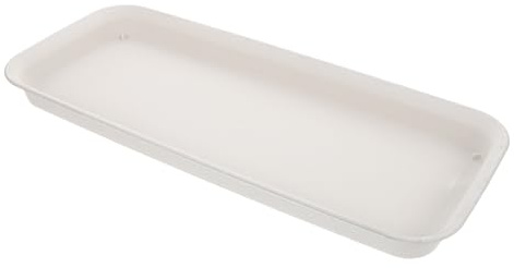 FONDOTIN Sottovaso Rettangolare in Plastica Spessa per Fioriere Lunghe Vassoio Antigoccia capacità Grande per Piante da Interno ed Esterno Supporto Resistente per Vasi Rettangolari