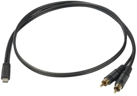Cavo da USB C a 2 RCA da USB/tipo C a 2RCA a USB C per telefono, laptop, tablet