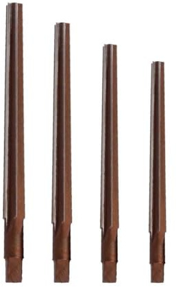 4/5/6/8mm 1:50 Taper Pin Hand Reamer Set of 4, High-Speed Steel Alloy for Manual and CNC Taper Shank Machine Tools