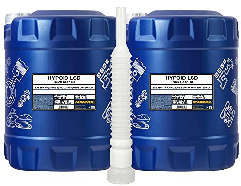 2 x 10L MANNOL Hypoid LSD 85W-140 API GL-5 LS/Limited Slip LKW Getriebeoel