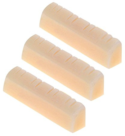 3Pcs Mandolin Bone Nut, String Nut for 8 String Mandolin Instrument Replacement Repair Accessories