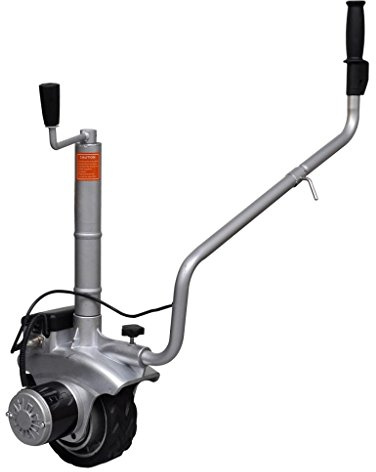 Festnight Rueda Jockey Motorizada para Remolques - 12 V / 350 W, 83x84x25 cm