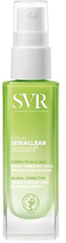 SVR Sebiaclear Serum 30 ml – Sérum Facial Antiacné para Piel Adulta con Imperfecciones, Arrugas y Marcas – Reduce Granos, Poros Dilatados y Marcas Residuales