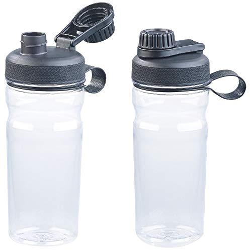 Speeron Trinkflasche Fußball: 2er-Set Sport-Trinkflaschen, 700 ml, auslaufsicher (Outdoorflaschen, Sportflaschen Kunststoff, Camping)