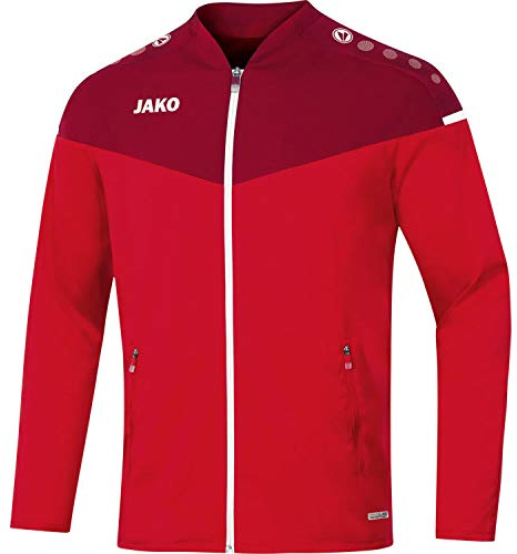 JAKO Herren Präsentationsjacke Champ 2.0, Rot/Weinrot, XL