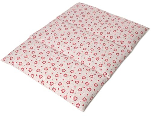 Coussin aux pépins de raisin - Taille 40x30-3 compartiments - amour champêtre - Coussin thermique - Coussin aux graines - Compresse froide -