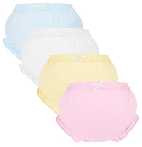 Toddler Underwear for Baby Girls Cotton Bloomer Toddlers Shorts Panties Kids Diaper Cover