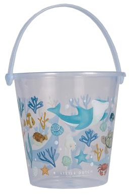 Little Dutch 2012399 Sandspielzeug Eimer - Ocean Dreams blau