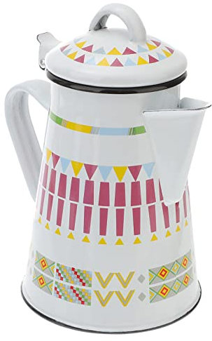Alipis Hand Pot for Coffee Brewing for Home Use Office Settings Made of Enamel Material As Camping Coffee Pot
