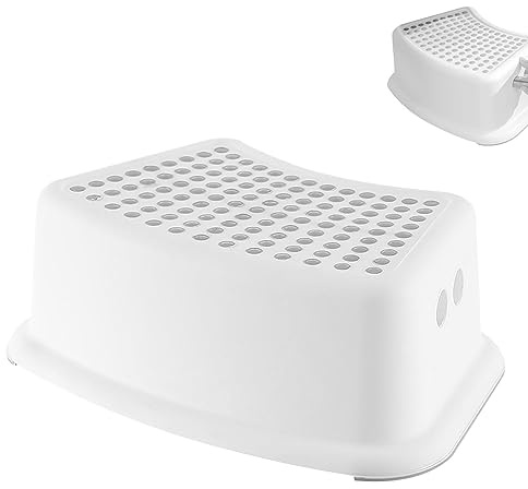 Tabouret WC Physiologique Anti Constipations, Marche Pied pour Adulte, Petit Banc Repose Pied de Salle de Bain, Toilettes Squatty pour Soulager La Constipation