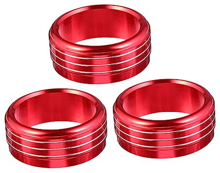 Gatuida Knopf Aus Aluminiumlegierung für 2013–15 Rotes -knopfabdeckungsset für