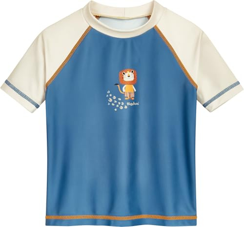 Playshoes Badeshirt Maglietta Rash Guard, Giungla Manica Corta, 74-80 Unisex-Bambini e Ragazzi
