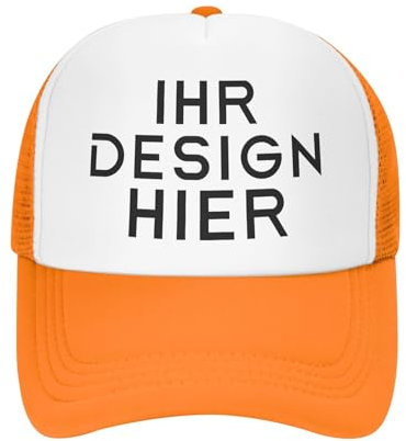 Tingwei personalisiert Cap personalisierte Basecap personalisierte Cap mit Foto/Logo/Text Cap selbst gestalten Mesh-Trucker-Kappe, verstellbare Dad Cap gestalten für Männer & Frauen