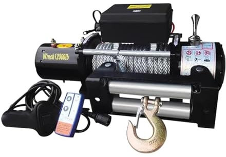 Treuil électrique for Voiture 12 V Cabestan 12 000 LB Treuil Haute Vitesse 12 000 LB