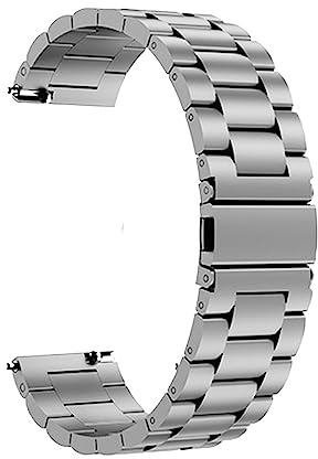 INEOUT Titan-Metallarmband 22 Mm 20 Mm 18 Mm 16 Mm Uhrenarmband Schnellverschluss For Armband Smart Watch Ersatzarmband Geschäft(Silver,20mm)