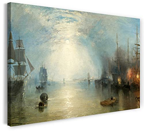 Leinwand (80x60cm): William Turner - Keelmen Heaving in Coals by Moonlight