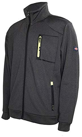 Lee Cooper Workwear LCJKT124 herr hel dragkedja termisk anti-piller bunden fleece arbetsjacka, kolmärg, 2XL