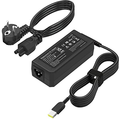 Cargador Portatil 65W 45W Ordenador Adaptador Compatible con Lenovo ThinkPad T430 T440 T450 T460 T560 X270 X240 X250 E440 E540 E570 G50 Z50 G70 Ideapad Flex 2 3 Yoga 2 11S 13 ADLX65NLC3A