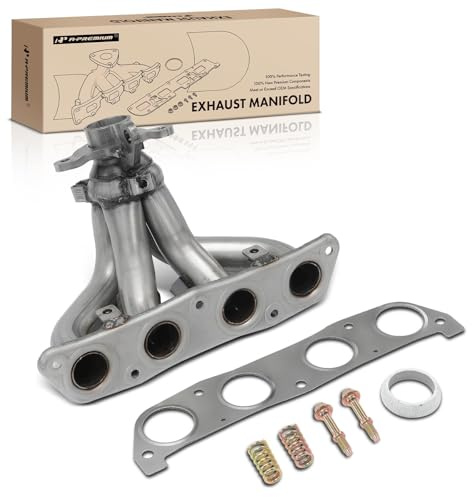 A-Premium [DOHC 4Cyl 1.8L] Engine Exhaust Manifold Kit Compatible with Toyota Corolla 1998-2001 & Chevrolet Prizm 1998-2002, with Gasket & Bolts & Springs