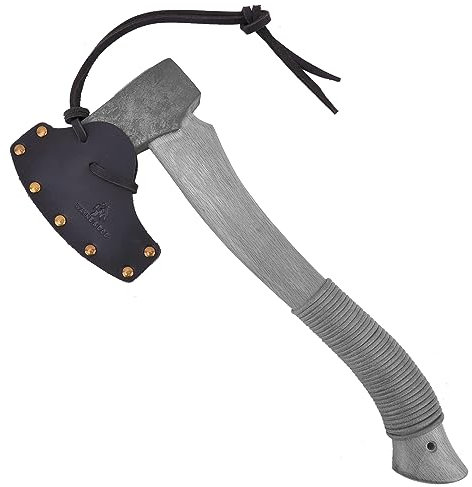 Custodia protettiva in pelle resistente per ascia da campeggio (lama B: 3 1/4 ~ 3 7/8, nero)
