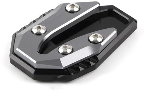 FEETOX Motorradständer Für YAMA&HA NVX155 Für AEROX155 NVX AEROX 155 2015-2018 Motorrad CNC Kickstand Fuß Seitenständer Verlängerung Pad Stützplatte Vergrößern Fußseitenständer (Color : Titanium)