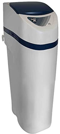 Ablandador de agua cabinado con válvula tiempo/volumen Slim 12 litros resina