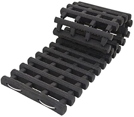 QUNINE Tragbare Reifen-Traktionsmatten, Auto-Fahrzeug-Reifen-Grip-Recovery-Tracks-Boards Off-Road-Traktionsmatte – LKW in Schnee, EIS, Schlamm und Sand (22 x 120 cm)