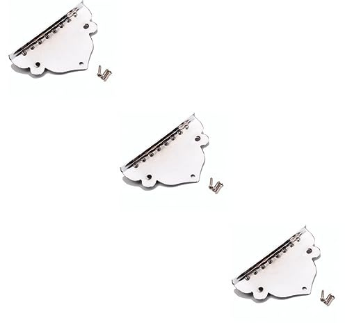 ibasenice 3stücke Triangle Plattierter Saitenhalter Saitige Mandoline Chrom Ersatzteil Mit Schrauben Für Gitarrenbauer Und Instrumentenliebhaber Zur Aufwertung Ihres Instruments