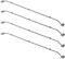 APT Lot de 4 cintres plats réglables en métal pour bâche de remorque 140-208 cm