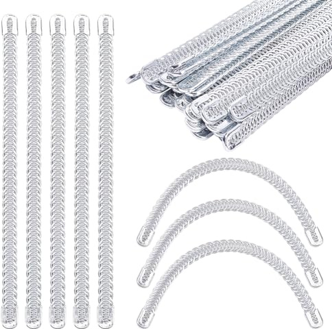 GORGECRAFT 30 pz 20cmX10mm Stecche in Acciaio A Spirale Pretagliate Stecche per Corsetto A Spirale Stecche in Metallo Bastoncini per Modellare Osso in Acciaio A Spirale per Corpetti Abiti Trambusto