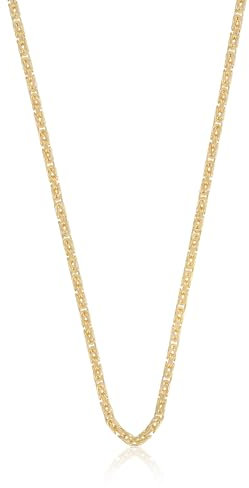 MUAU Schmuck Collier Königskette klassisch Gelbgold 750, 2mm, 45cm