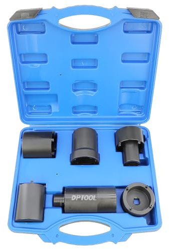 DPTOOL Verktygssats för spindelmutteruttag 6 st 0,5 tum drivaxel låsmutteruttag set | Hjulnav mutterborttagare installatör kompatibel med Ford Dana 44/80 Toyota Dodge GMC Chevrolet 4WD Lug Out Spindeluttag set