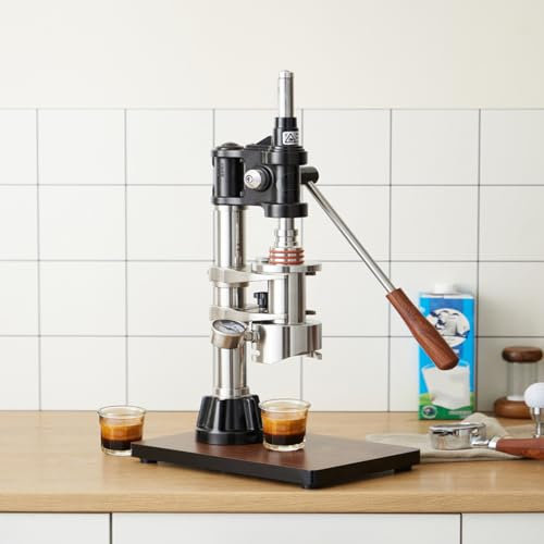 Macchina per caffè espresso a leva manuale, macchina per caffè a pressione manuale da 16 bar, portatile, capacità acqua della camera da 100 ml, risparmio di manodopera, facile da smontare e pulire