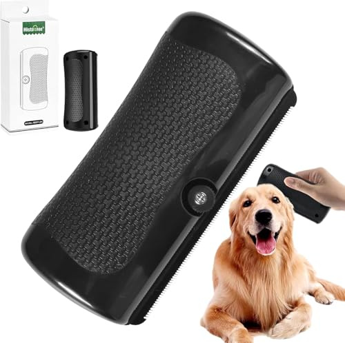 Deshedding Brush for Pets Deshedding Brush & Shedding Blade for Dogs & Cats, Wide Micro-Tooth Metal Blade Edge, Undercoat Grooming Tool for Short & Medium Coats, Effective Pet Hair Removal Supply